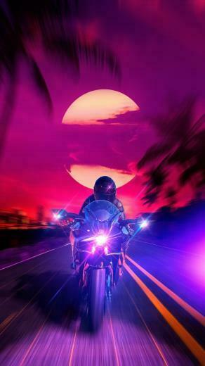 Retro Wave Wallpaper Neon Aesthetic HD