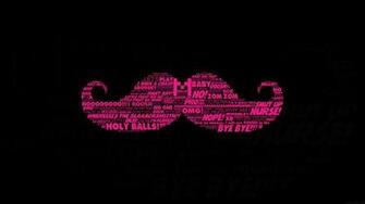 HD Wallpaper Of A Pink Moustache Paperpull