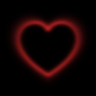Red Glowing Heart Icon iPhone Wallpaper Themes