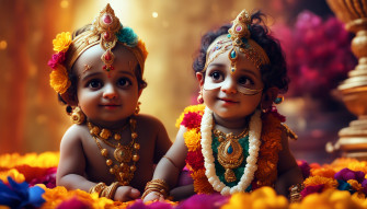 Sree Krishna Baby Beautiful 3d Wallpaper