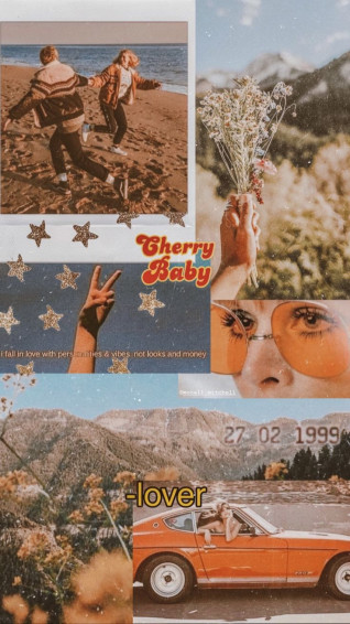 Vintage Vibes Collage iPhone Wallpaper Cute