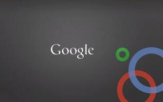 White Google And Three Colorful Circles Background Is Grey Clean
