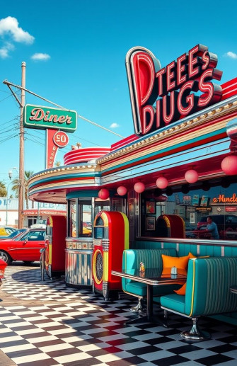50s Diner Wallpaper