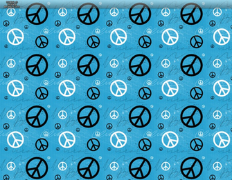 Blue Peace Signs Formspring Background