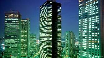 Big City Night Widescreen Wallpaper