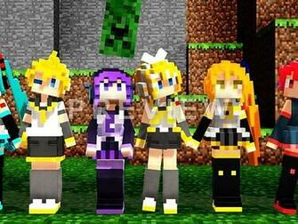 Minecraft Vocaloid Wallpaper