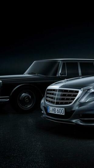 Wallpaper Mercedes Maybach S600 Pullman Sedan Grey