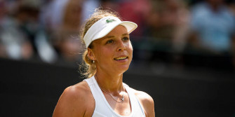 Anett Kontaveit In White Cap Wallpaper