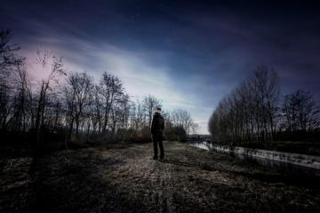 Alone Boy 4k HD Wallpaper Person At Night