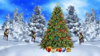 Christmas Desktop Wallpaper Winter Scene
