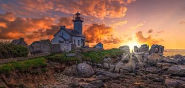 Desktop Wallpaper France Lighthouse Of Pontusval Nature Lighthouses