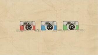 Three Vintage Camera Wallpaper Beautiful Desktop