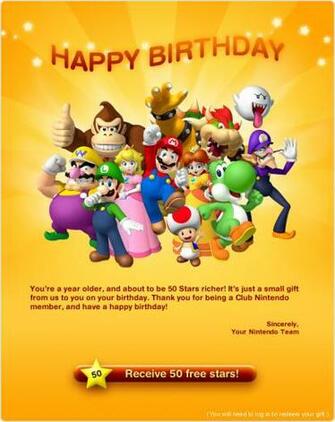 Club Nintendo BirtHDay Suprise By Ryanthescooterguy