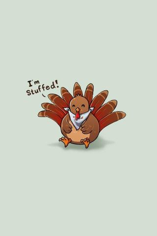 Cartoon Turkey Thanksgiving Wallpaper iPhone