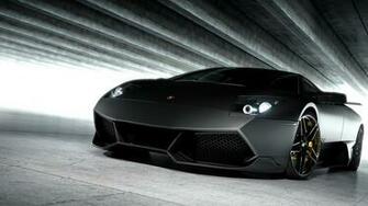 Cars Lamborghini Wallpaper Matte Black
