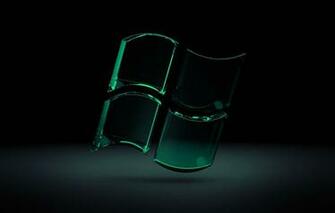 Wallpaper Glass Microsoft Black Windows Green Seven