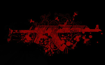 Ak47 Splatter Blood Red Ops Gun Akhere Isdump Thread HD Wallpaper