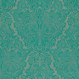 Turquoise Pattern Wallpaper A Luxurious Damask