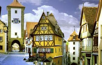Wallpaper The Sky Street Watch Tower Home Gate Germany
