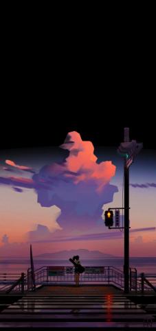 Amoled Dark Wallpaper Vertical Anime Girls Girl iPhone