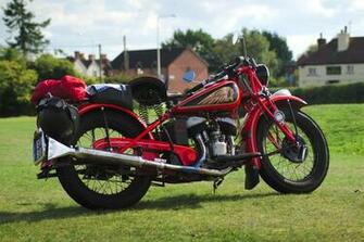 Red Indian Motorcycle Rarity Wallpaper HD Desktop