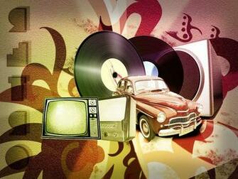 Sports Car Old Vintage Pixel Art Music Vinyl