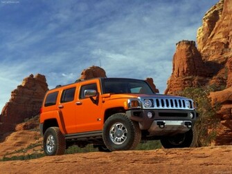 Hummer H3 HD Wallpaper Orange