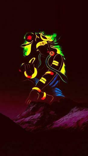 Hpy Maha Sivratri Shiva Lord Wallpaper Painting