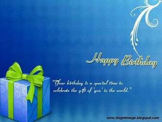 BirtHDay Quote Beautiful Wish Card Happy