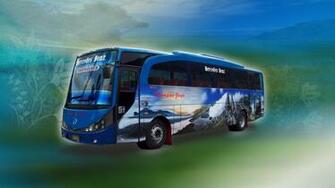 Bus Wallpaper Malam Patas Pariwisata