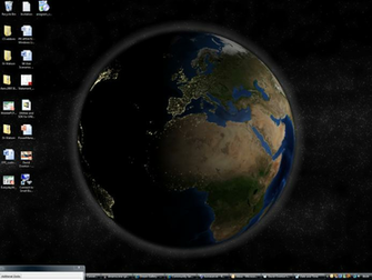 Dreamscapes 3d Spinning Earth Background Where Lighting Changes