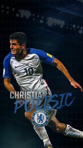 Christian Pulisic Phone Wallpaper On