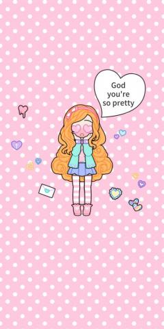 First Time Posting Here I Made Her As A Cute Positive Wallpaper