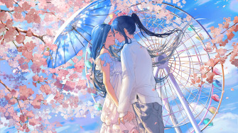Cute Anime Couple Wallpaper