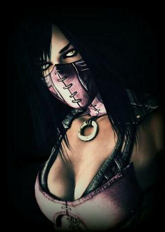 Mileena Mortal Kombat Phone Wallpaper