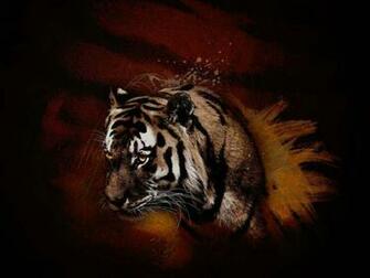 Abstract Tiger Wallpaper