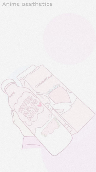 Cute Kawaii Strawberry Milk Aesthetic Wallpaper