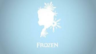 Frozen Elsa Queen Ice Minimalist Wallpaper Vector Cartoon