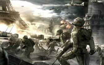 Battle At The Eiffel Tower Endwar Wallpaper