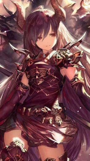 Anime Girl Warrior Art Forte Rage Of Bahamut