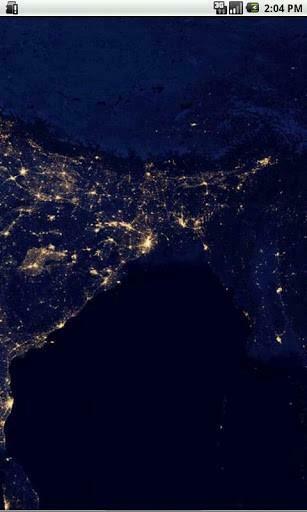 Earth At Night India Real HD Satellite Image Not Computer Enhanced