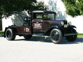 Ford Model Aa Service Truck Briggs 229a Towtruck Wallpaper Background