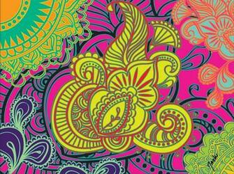 Paisley Design Background Wallpaper Blue Background