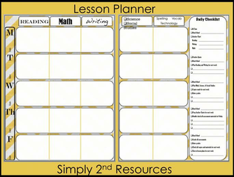 Simply2ndresources Blo My Lesson Plan Format