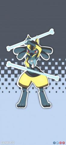 Lucario Shiny Wallpaper Phone Pokemon Ash