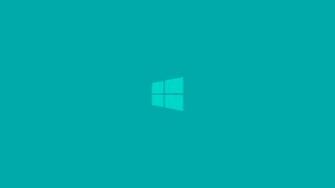 Metro Windows Cyan Light Blue Clean Logo Wallpaper