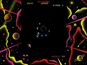 Gyruss Arcade Game Wallpaper HD Video