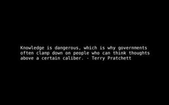 Quotes Terry Pratchett Knowledge Wallpaper