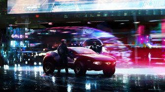 Wallpaper 4k Cyberpunk Police Cars