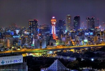 Night Light Osaka Wallpaper